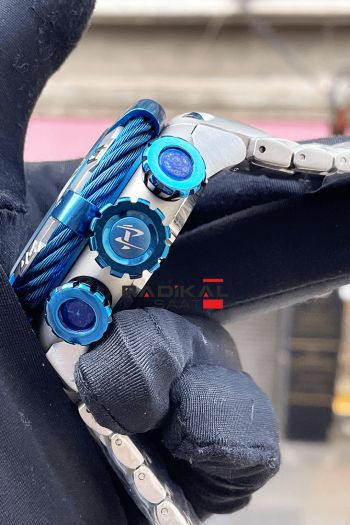 ساعت مردانه INVICTA اصلی BOLT FOR MEN ORIGINAL ۳ موتور کرنوگراف موتور میوتای ژاپن ضدآب دارای روزشمار ۲ زمانه قاب و بند فول استیل رنگ ثابت