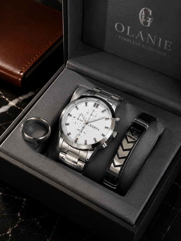 eagletime Orlendo geneva for men مردانه ▪️بند فلزی طرح سرامیکی طرح ۳ موتور طرح اتومات ▪️قفل تاشو