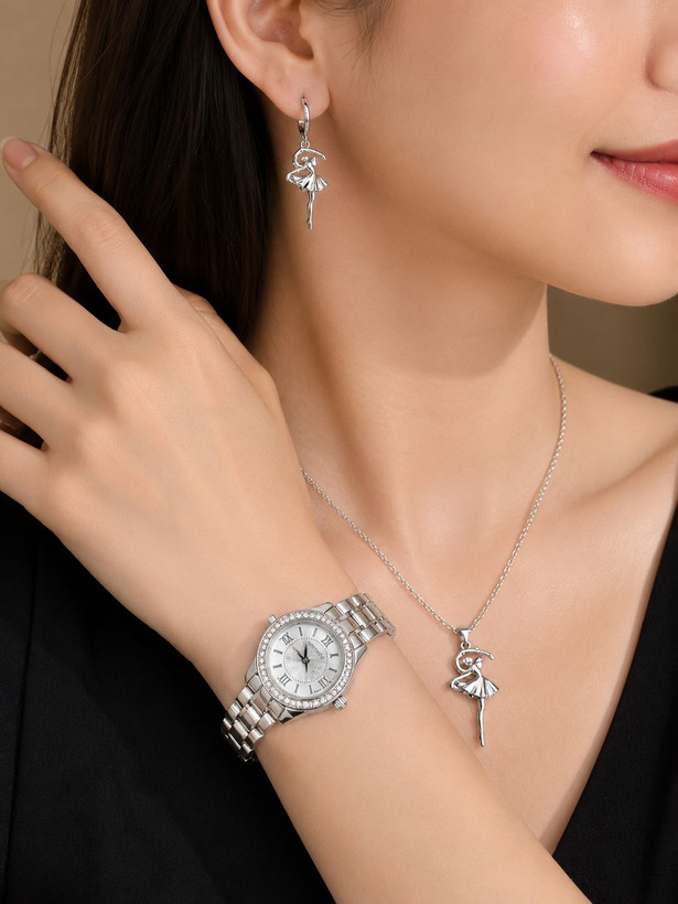 miihoo #مجلسی کیفیت رنگ عالی بندزنجیری درجه یک قفل دستبندی لاکی دارای نگین الماسی صفحه طرح لوگو