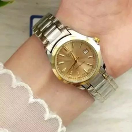 Casio for women CLASSIC #زنانه #فلزی موتور شرکتی دارای روزشمار بند استیل رنگ ثابت سایز کلاسیک ضدآب به همراه: جعبه هدیه وباتری یدک