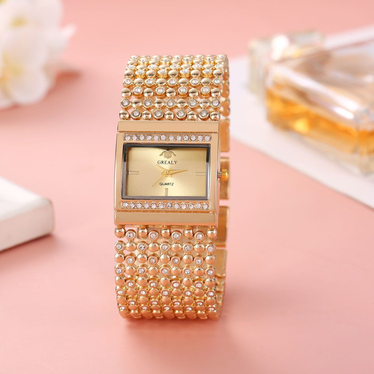 ☑️TIFFANY jewellery ♤تیفانی مکعبی خاص طرح تیفانی قفل دستبندی موتورکوارتز قاب نگینی بند دستبندی پهن