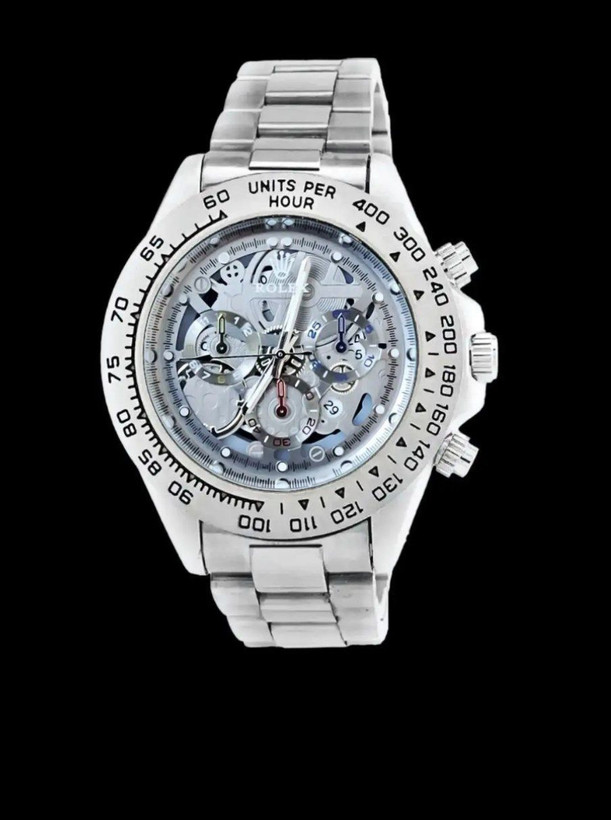 Rolex Submariner ساعت رولکس سابمرینر موتور ژاپن دارای روزشمار قاب دوار بند و قفل استیل شیشه کریستال حک لوگو برروی دسته موتور