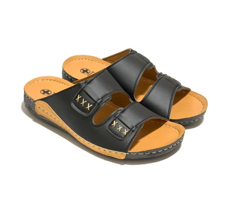 🆔 شناسه :764570 نام : صندل مردانه مدل آفتاب 👞 ✅جنس رویه چرم صنعتی ✅زیره از جنس پی یو ✅ دور دوخت شده ✅️
