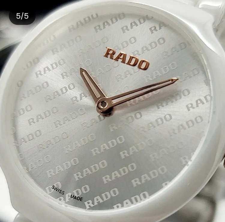 RADO JUBILE Original موتور ژاپن فول سرامیک قفل استیلرنگ ثابت شیشه کریستال ضدخش ضدآب