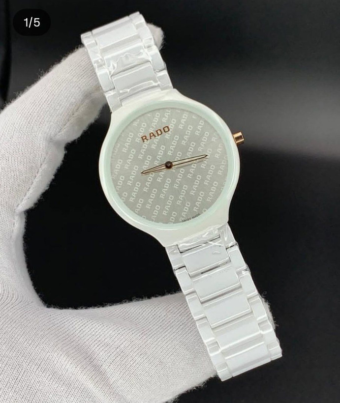 RADO JUBILE Original موتور ژاپن فول سرامیک قفل استیلرنگ ثابت شیشه کریستال ضدخش ضدآب