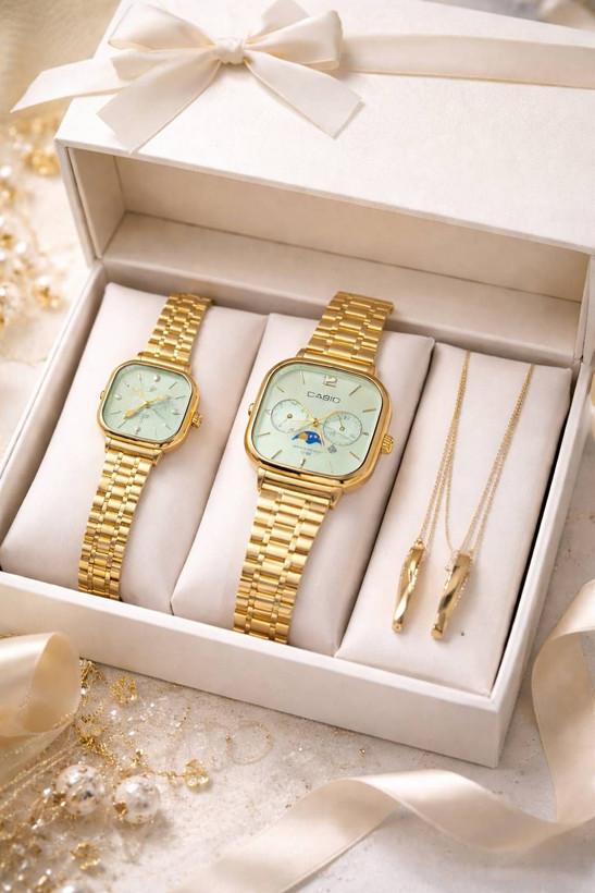 Casio OLDMONEY اولدمانی #فلزی موتور ژاپن دارای روزشمار بند استیل رنگ ثابت سایز کلاسیک ضدآب