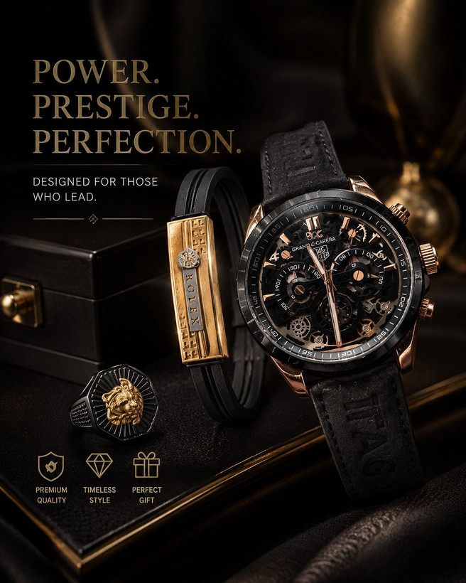 TAG HEUER CR7 ♧ مردونه تک هویر سفارشی با کیفیت عالی سه موتور فعال دارای روز شمار قفل کلیپسی کرنوگراف ضدآب بند چرم اصل فیکسی موتورکوارتز قاب رنگ ثابت طرح کوکو