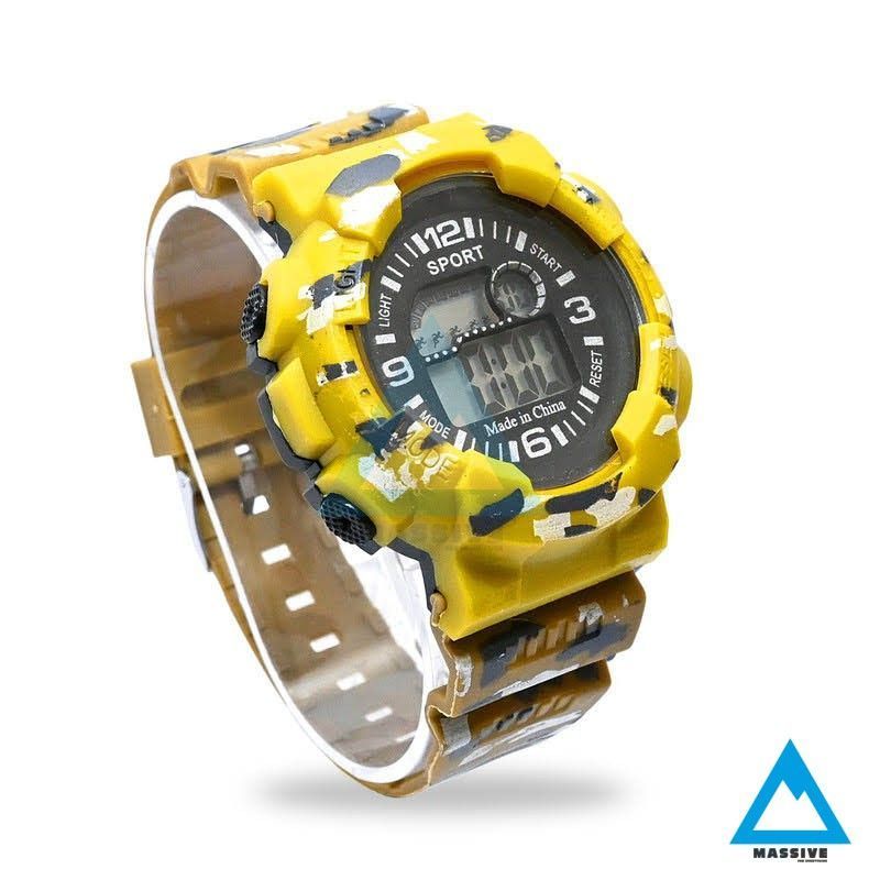 طرح G-shock  walar led for teen موتور ضدآب  بند رابر با کیفیت قفل و قاب پشت استیل  ❌امکانات:  ♦️نمایش ساعت بصورت   دیجیتال ♦️دارای آلارم  ♦️چراغ دیدشب  ♦️نمایش کامل تاریخ (سال ماه و هفته) ♦️محاسبه کرنومتر صفحه ضدخش ضدآب و ضربه و ... .  ❌یک ساعت ایده‌آل برای ورزشکاران