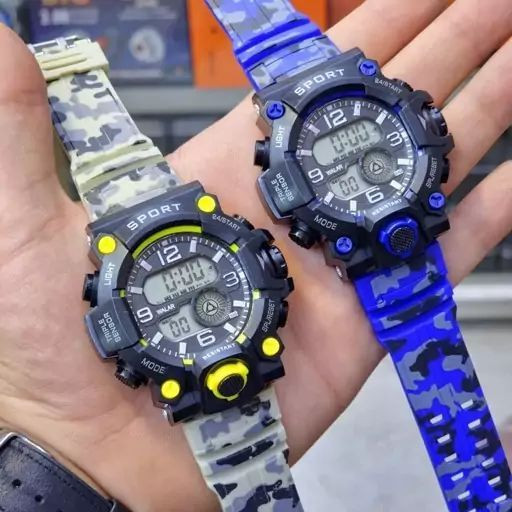 طرح G-shock walar led for teen موتور ضدآب بند رابر با کیفیت قفل و قاب پشت استیل ❌امکانات: ♦️نمایش ساعت بصورت دیجیتال ♦️دارای آلارم ♦️چراغ دیدشب ♦️نمایش کامل تاریخ (سال ماه و هفته) ♦️محاسبه کرنومتر صفحه ضدخش ضدآب و ضربه و ... . ❌یک ساعت ایدهآل برای ورزشکاران