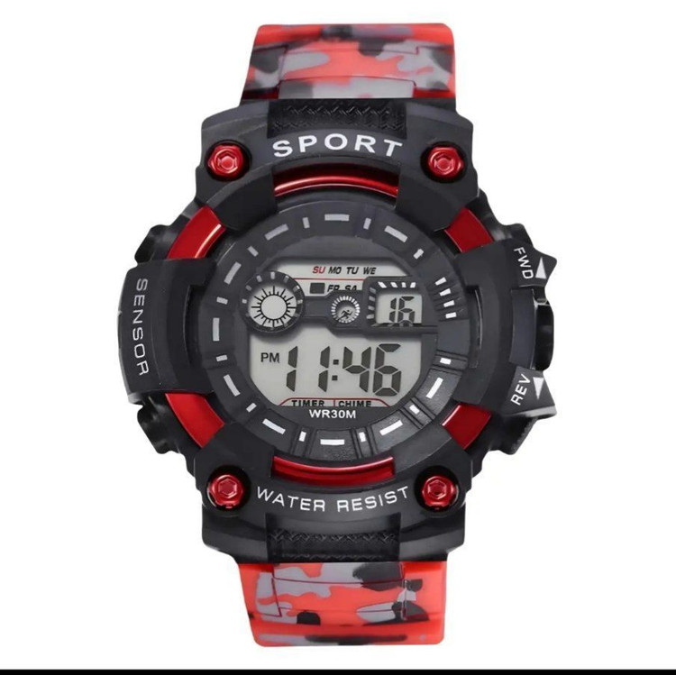 طرح G-shock walar led for teen موتور ضدآب بند رابر با کیفیت قفل و قاب پشت استیل ❌امکانات: ♦️نمایش ساعت بصورت دیجیتال ♦️دارای آلارم ♦️چراغ دیدشب ♦️نمایش کامل تاریخ (سال ماه و هفته) ♦️محاسبه کرنومتر صفحه ضدخش ضدآب و ضربه و ... . ❌یک ساعت ایدهآل برای ورزشکاران