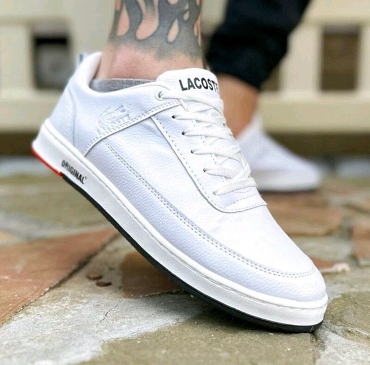🆔 شناسه : #76346 نام : کفش اسپرت مردانه مدل لاگوست 👟🔥 ✅جنس رویه چرم صنعتی با کیفیت ✅جنس زیره پی یو ✅دوردوخت شده ✅نرم و منطعف