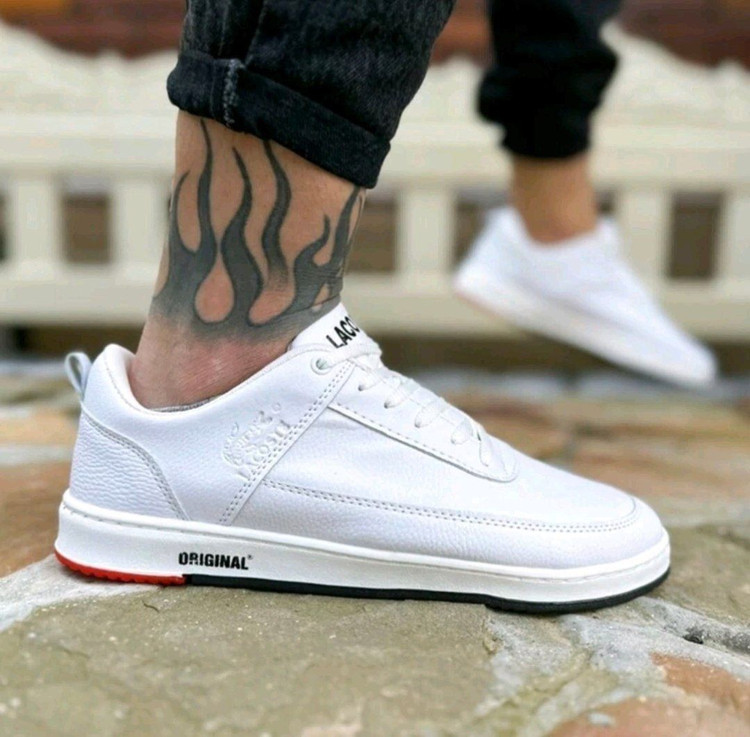 🆔 شناسه : #76346 نام : کفش اسپرت مردانه مدل لاگوست 👟🔥 ✅جنس رویه چرم صنعتی با کیفیت ✅جنس زیره پی یو ✅دوردوخت شده ✅نرم و منطعف