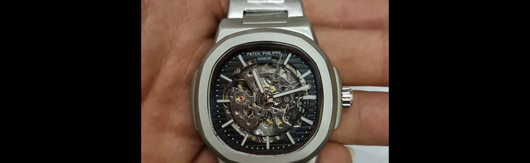 PATEK PHILIPPE ORIGINAL AUTOMATIC اتومات موتور ژاپن پشت شیشه ای قاب استیل قفل پروانه ای دارای شماتیک وضعیت بند استیل رنگ ثابت یا چرم اصلی شارژ گیری سریع با حرکت دست